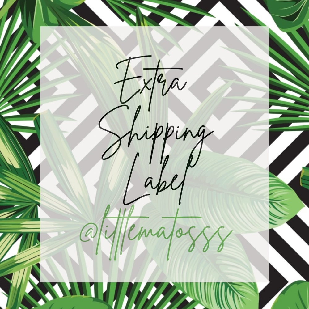 EXTRA SHIPPING LABEL